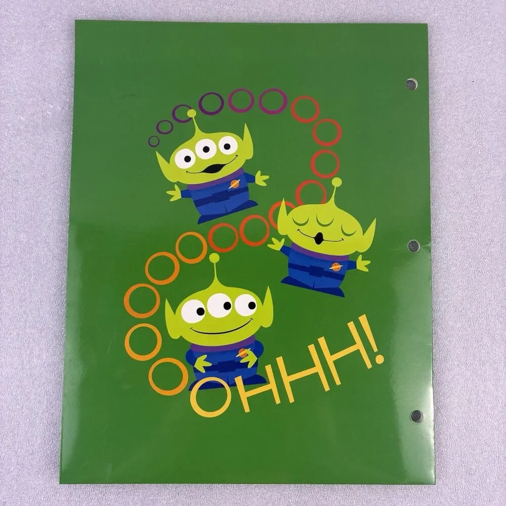 NEW Toy Story 4 Buzz 3 Ring Glossy School Notebook 2 Pocket Folder w/ Stickers